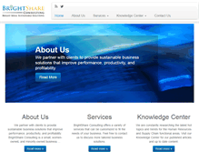 Tablet Screenshot of brightshareconsulting.com